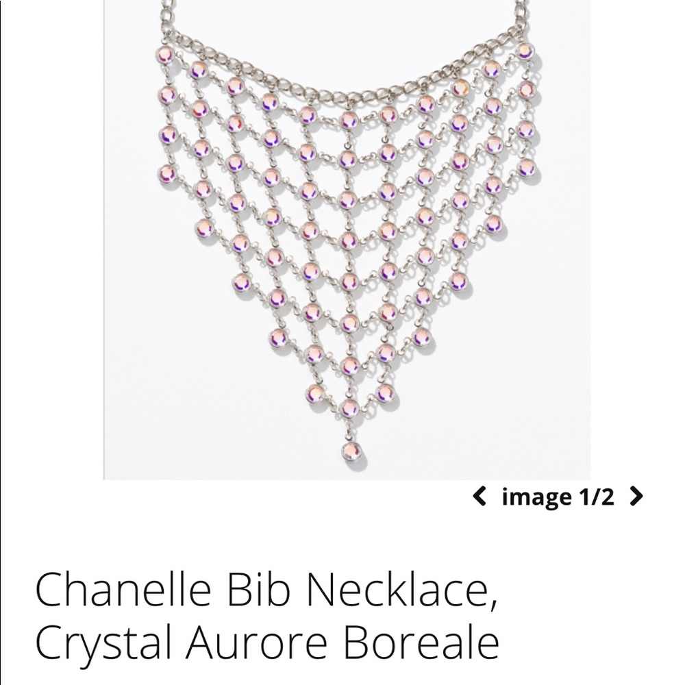 Touchstone Crystal “Chanelle Bib Necklace”